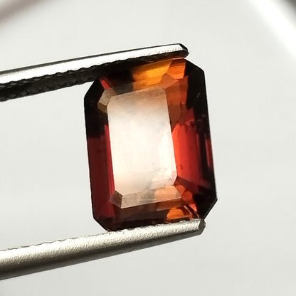 3.90 Carat 8.3X11X5.3 (WXLXD) Natural Emerald Cut Petrol/Honey Colour Tourmaline Gemstone