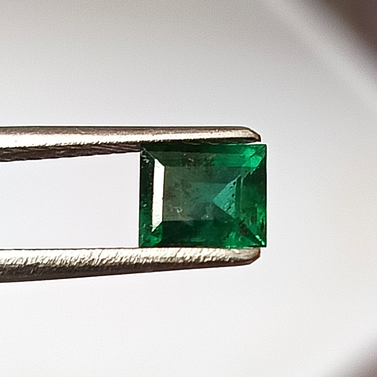 0.70 Carat 4.7X5.7X3.2 (WXLXD) Natural Baguette Cut Zambian Emerald