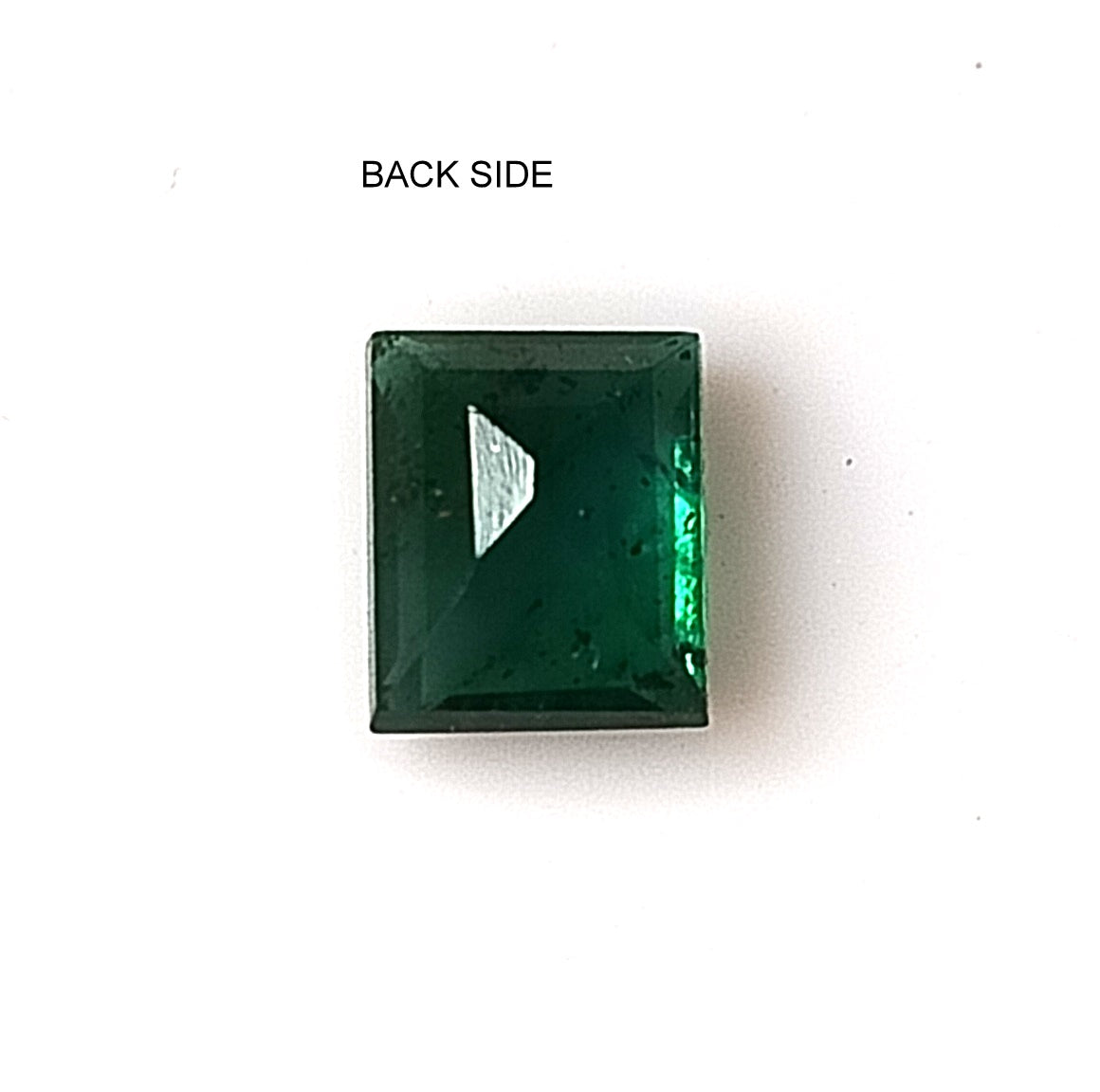 0.70 Carat 4.7X5.7X3.2 (WXLXD) Natural Baguette Cut Zambian Emerald