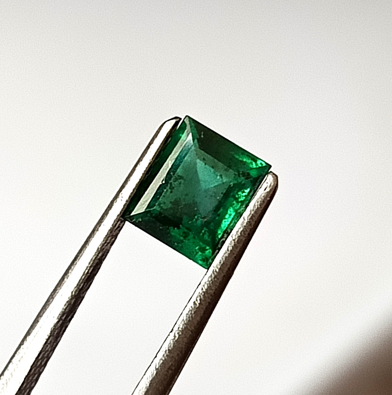 0.70 Carat 4.7X5.7X3.2 (WXLXD) Natural Baguette Cut Zambian Emerald