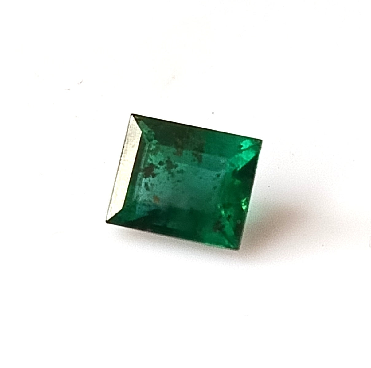 0.70 Carat 4.7X5.7X3.2 (WXLXD) Natural Baguette Cut Zambian Emerald