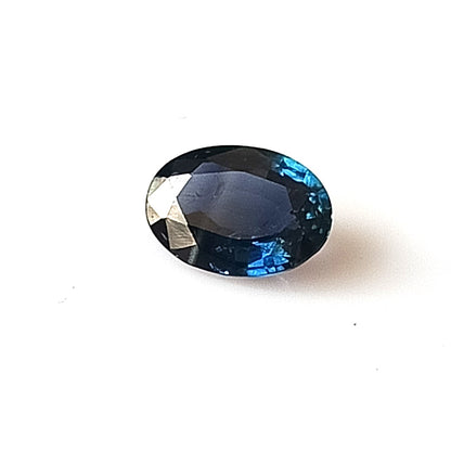 0.90 Carat 5X7X2.6 (WXLXD) Natural Unheated Oval Cut Australian Blue Sapphire