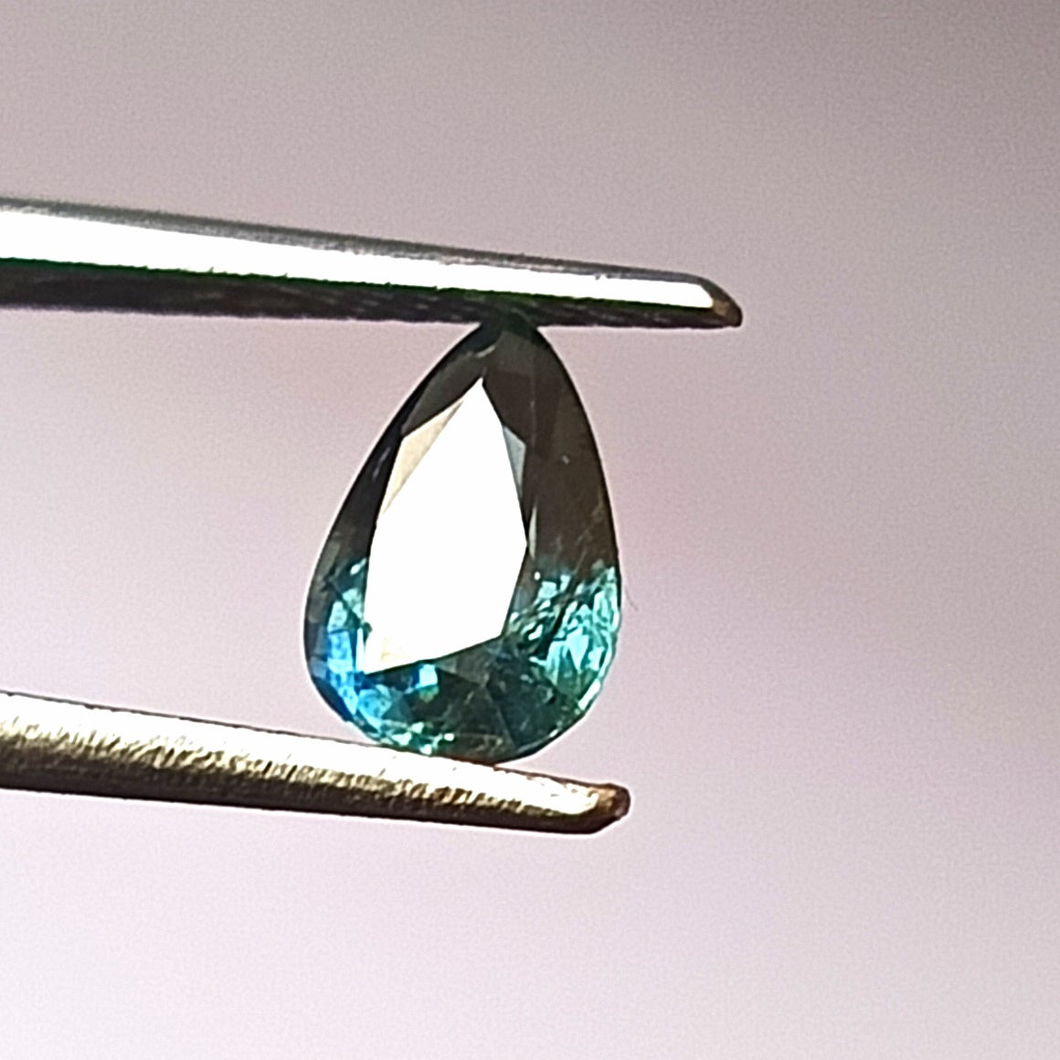 0.90 Carat 5X7X3.2 (WXLXD) Natural Unheated Pear Cut Australian Green Sapphire