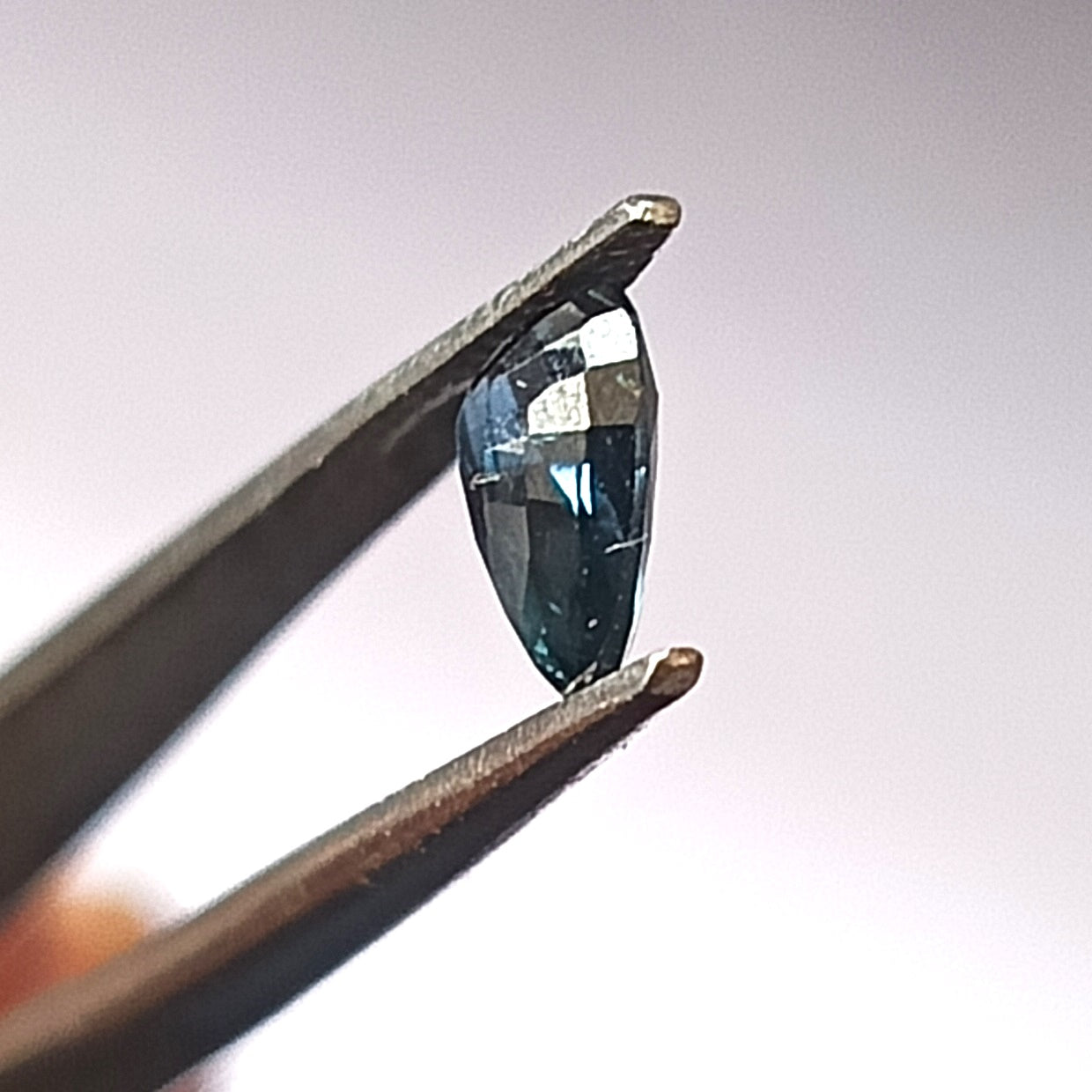 0.90 Carat 5X7X3.2 (WXLXD) Natural Unheated Pear Cut Australian Green Sapphire