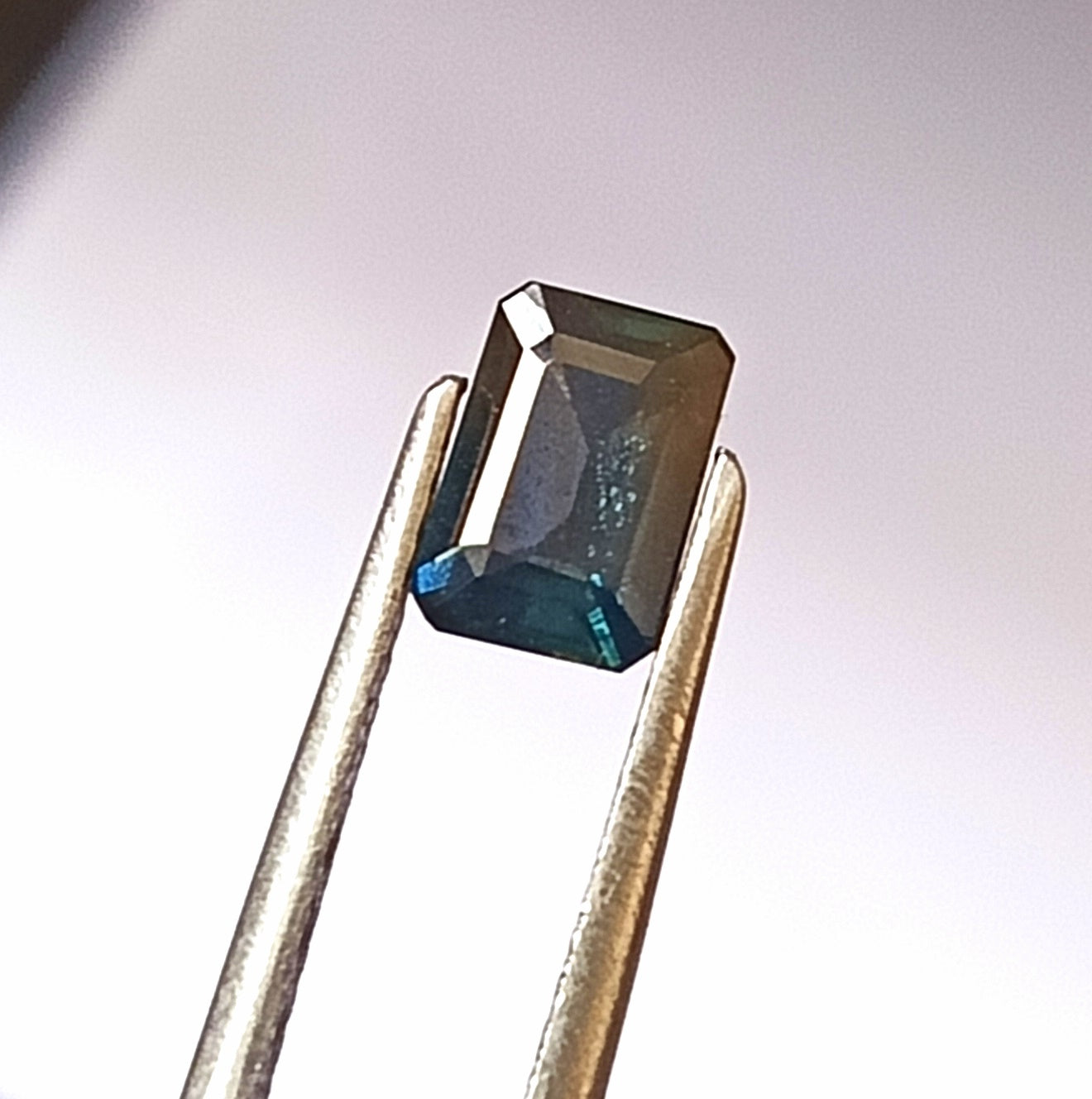 1.15 Carat 4.8X6.7X3.1 (WXLXD) Natural Unheated Australian Emerald Cut Blue Sapphire