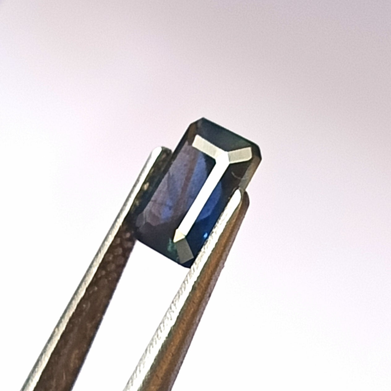 1.15 Carat 4.8X6.7X3.1 (WXLXD) Natural Unheated Australian Emerald Cut Blue Sapphire