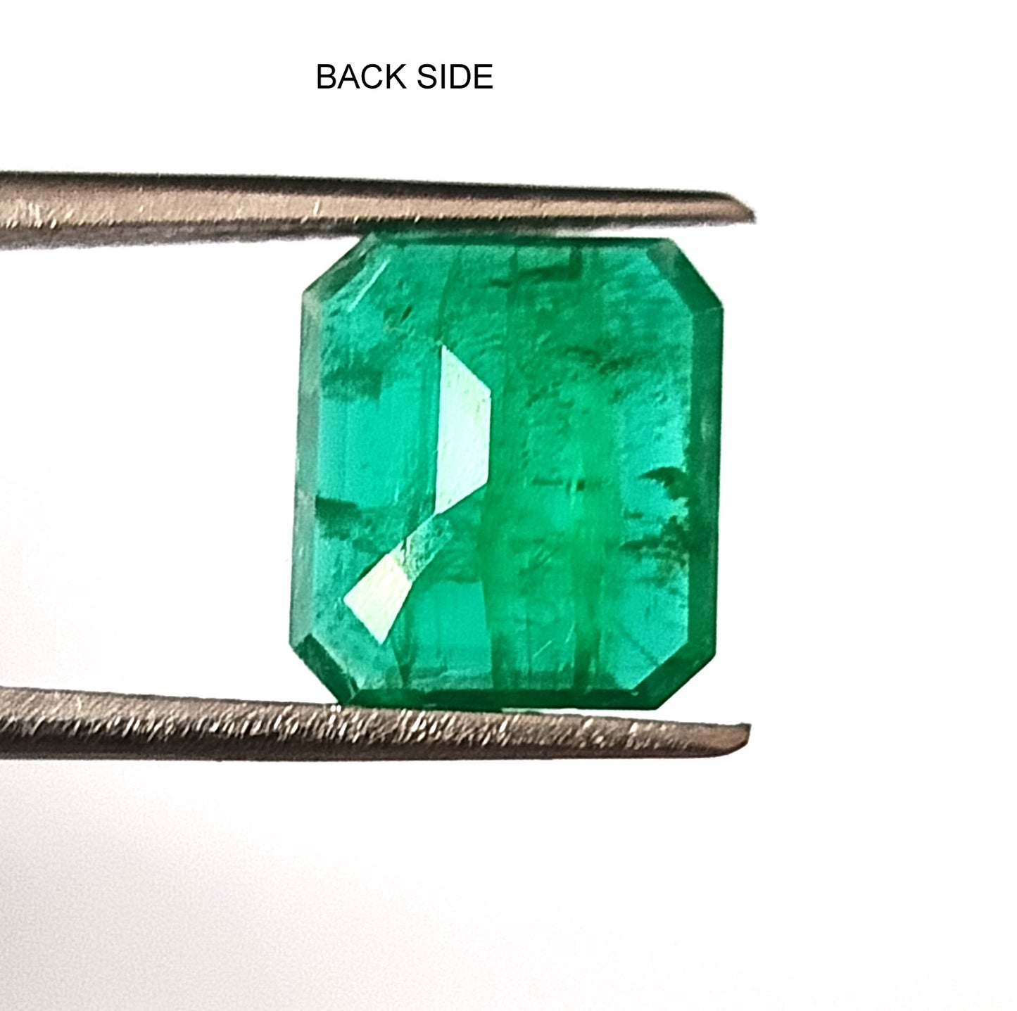 3.30 Carat 9.2X10.3X4.2 (WXLXD) Natural Emerald Cut Zambian Emerald