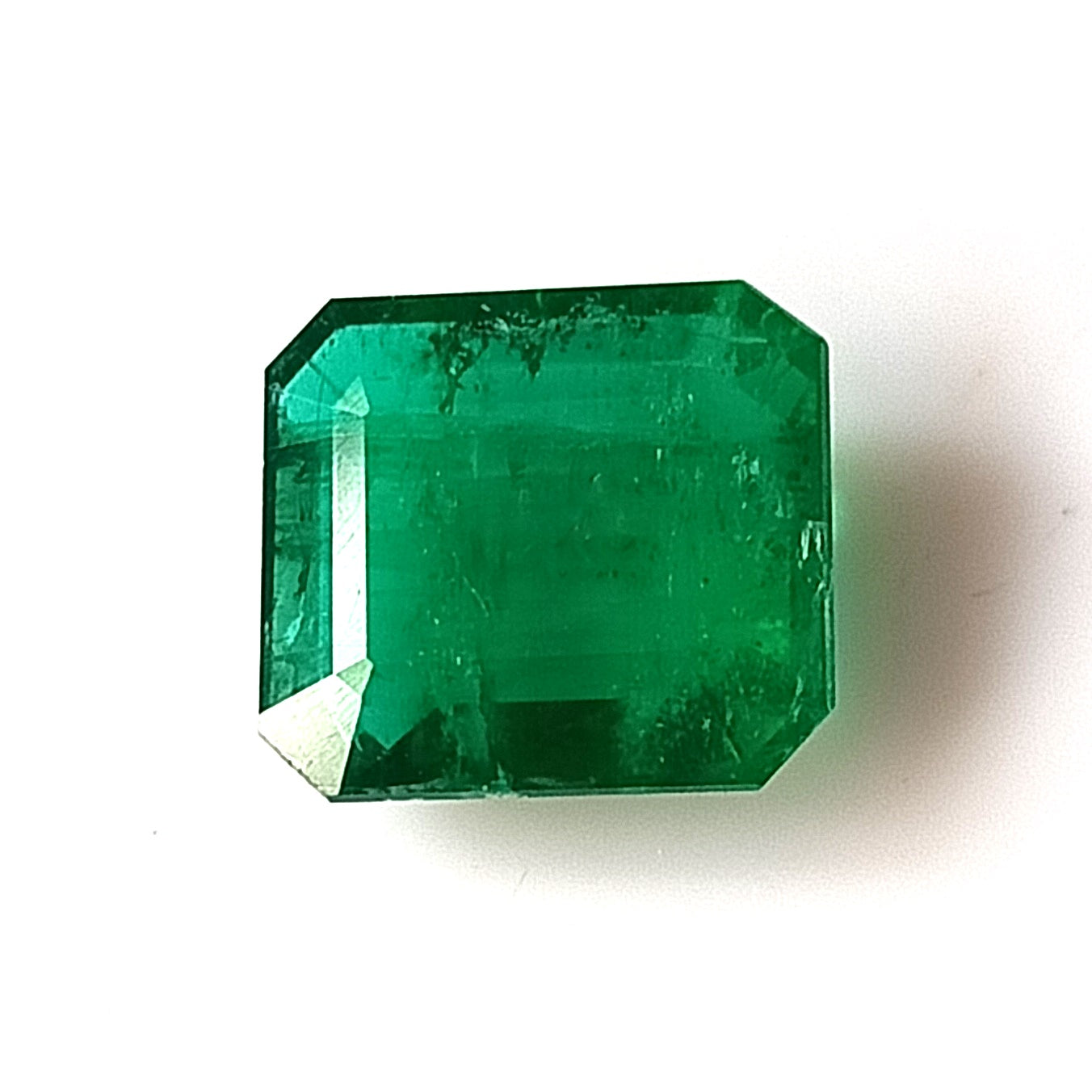 3.30 Carat 9.2X10.3X4.2 (WXLXD) Natural Emerald Cut Zambian Emerald