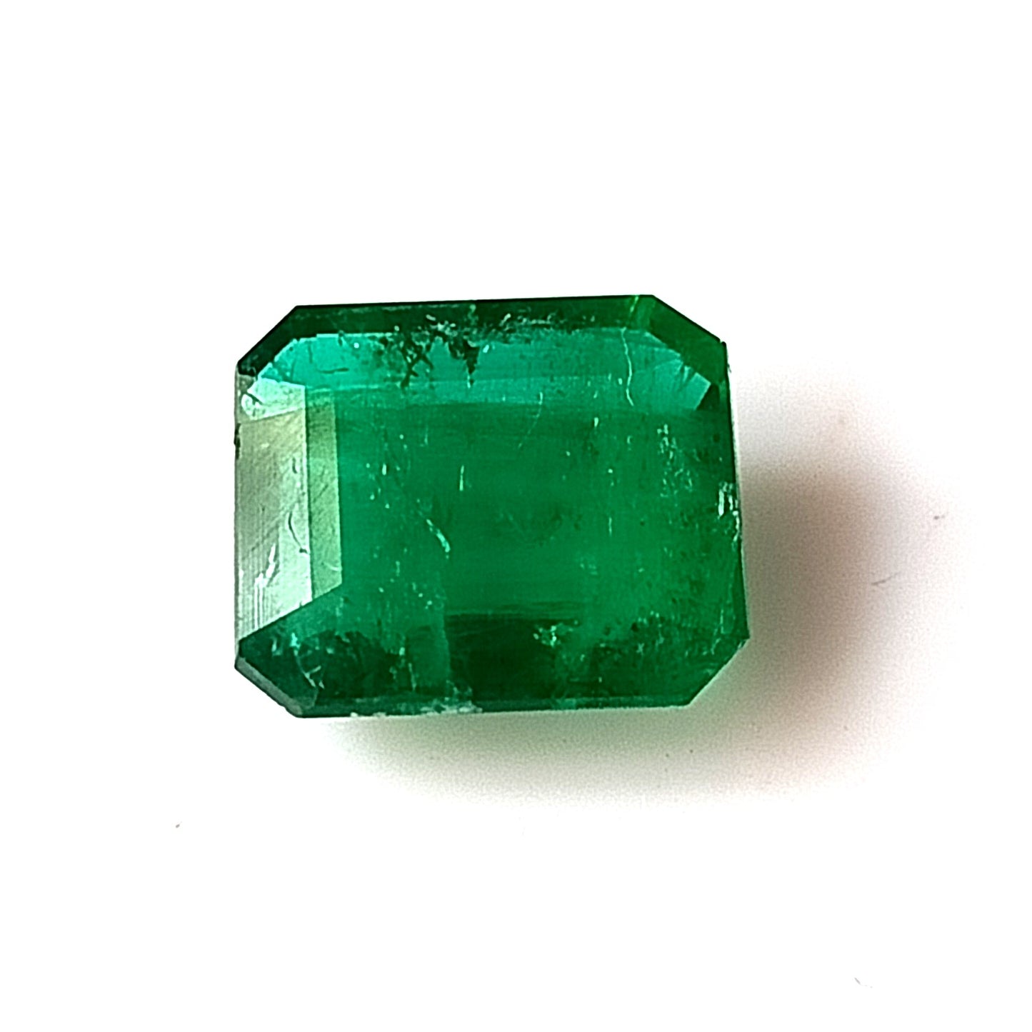 3.30 Carat 9.2X10.3X4.2 (WXLXD) Natural Emerald Cut Zambian Emerald