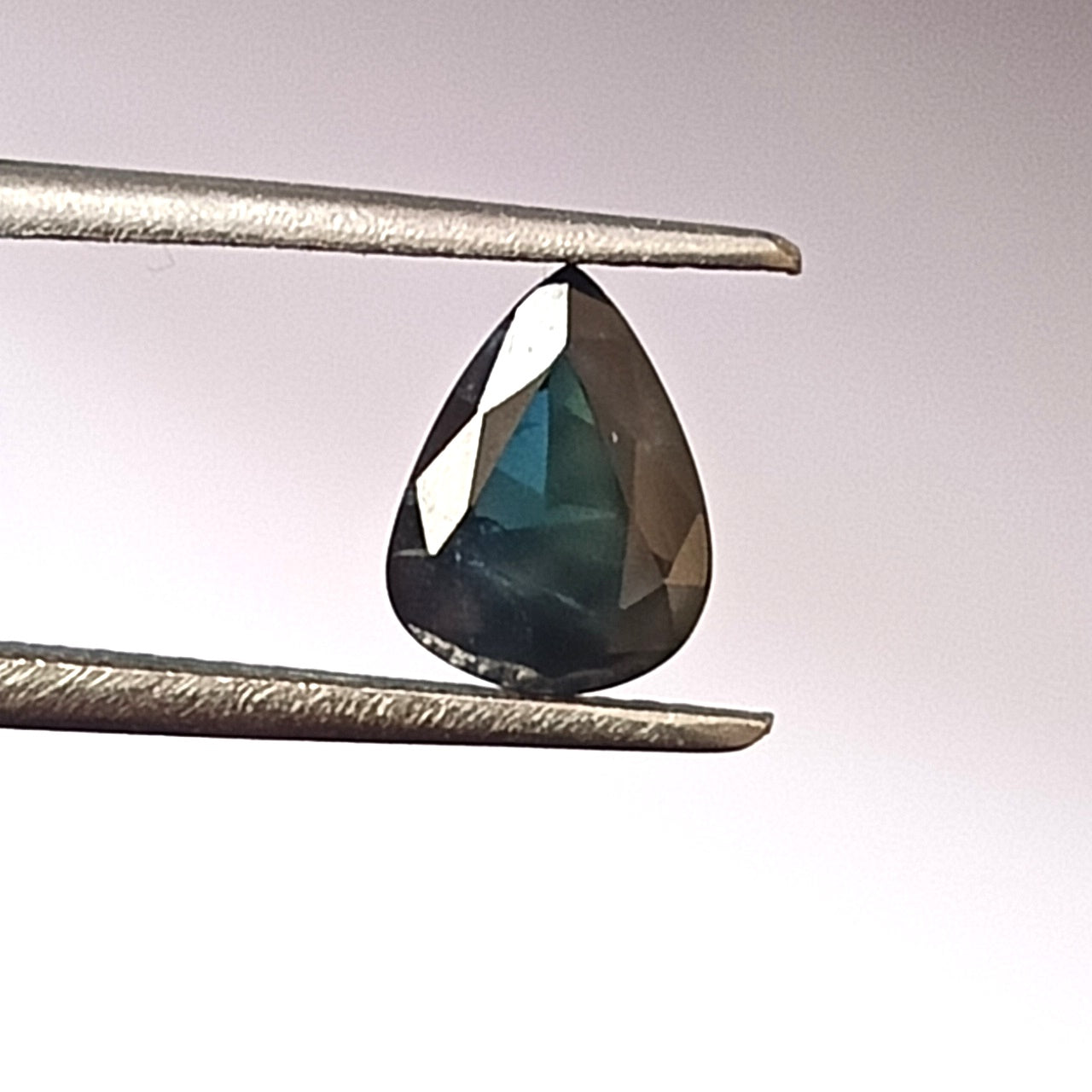 1.40 Carat 6X8X3.5 (WXLXD) Natural Unheated Pear Cut Australian Green-Blue Sapphire