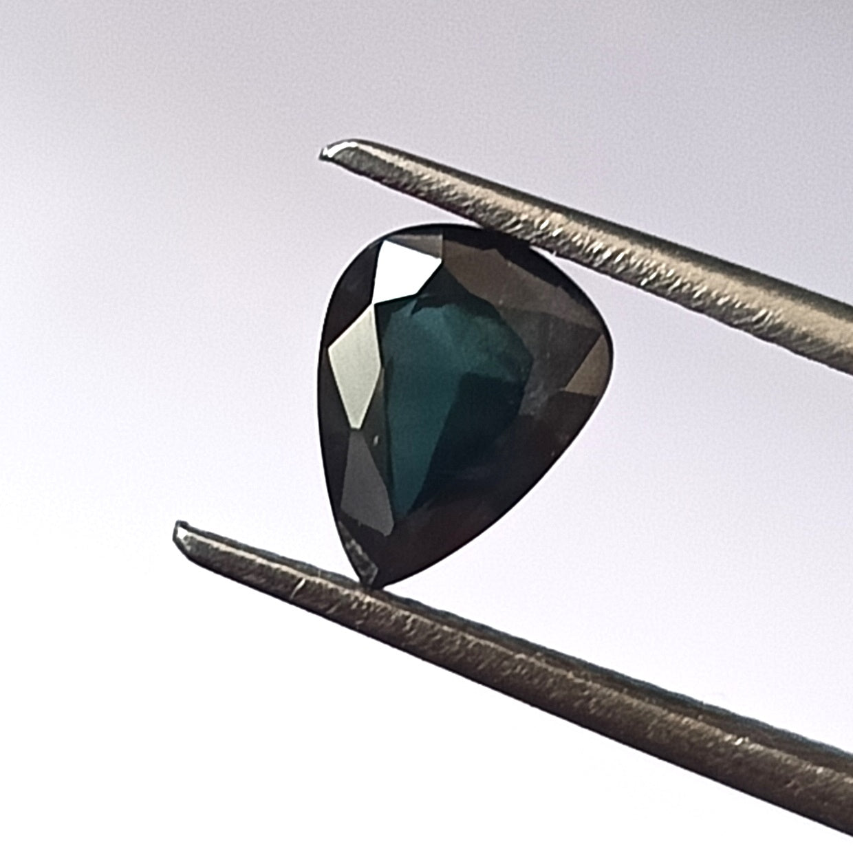 1.40 Carat 6X8X3.5 (WXLXD) Natural Unheated Pear Cut Australian Green-Blue Sapphire