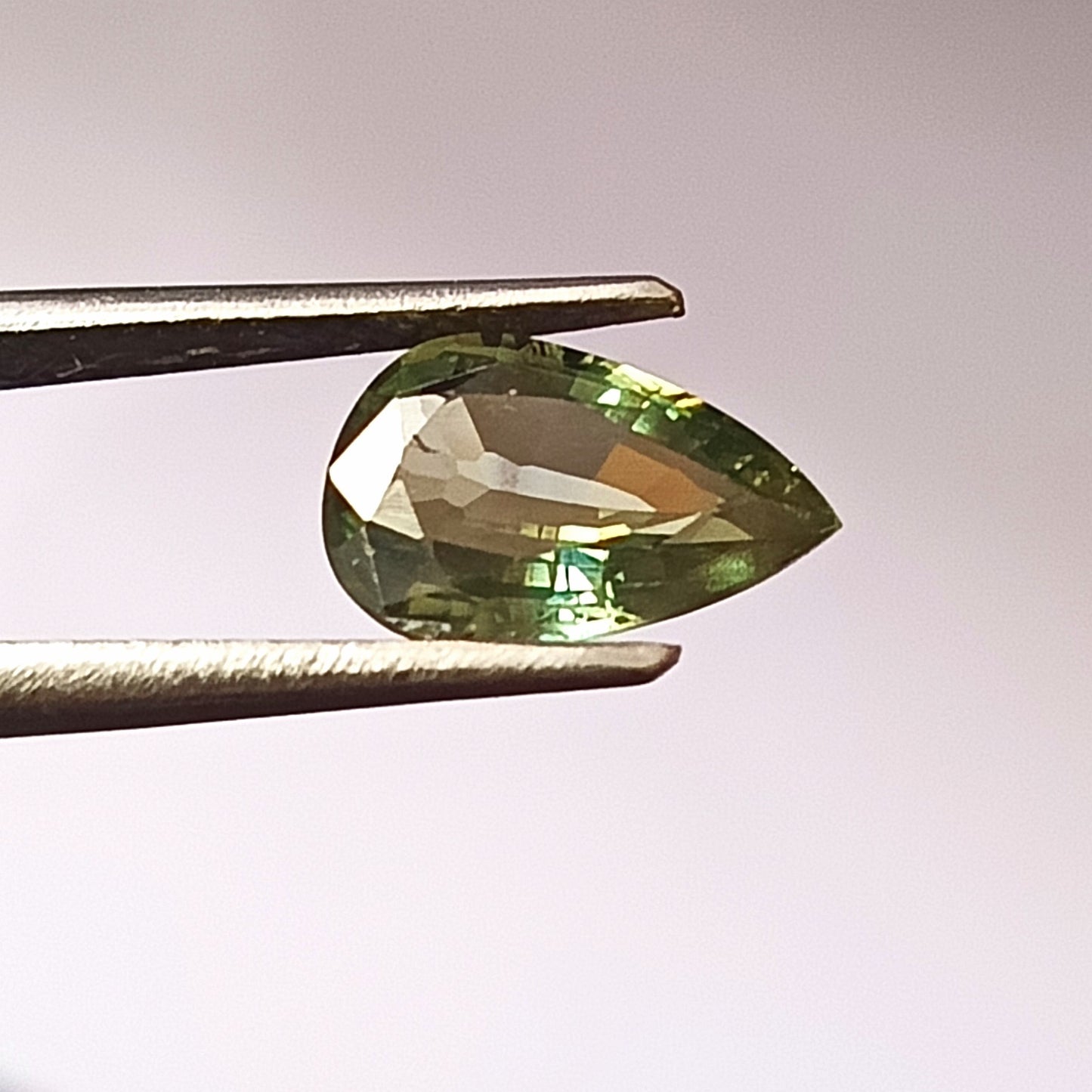 1.70 Carat 6.7X10X3.2 (WXLXD) Natural Unheated Pear Cut Australian Green Sapphire