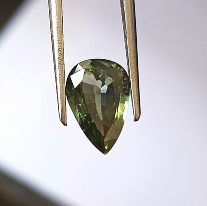 1.70 Carat 6.7X10X3.2 (WXLXD) Natural Unheated Pear Cut Australian Green Sapphire