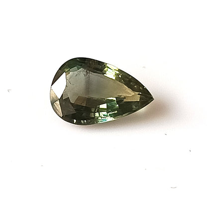 1.70 Carat 6.7X10X3.2 (WXLXD) Natural Unheated Pear Cut Australian Green Sapphire
