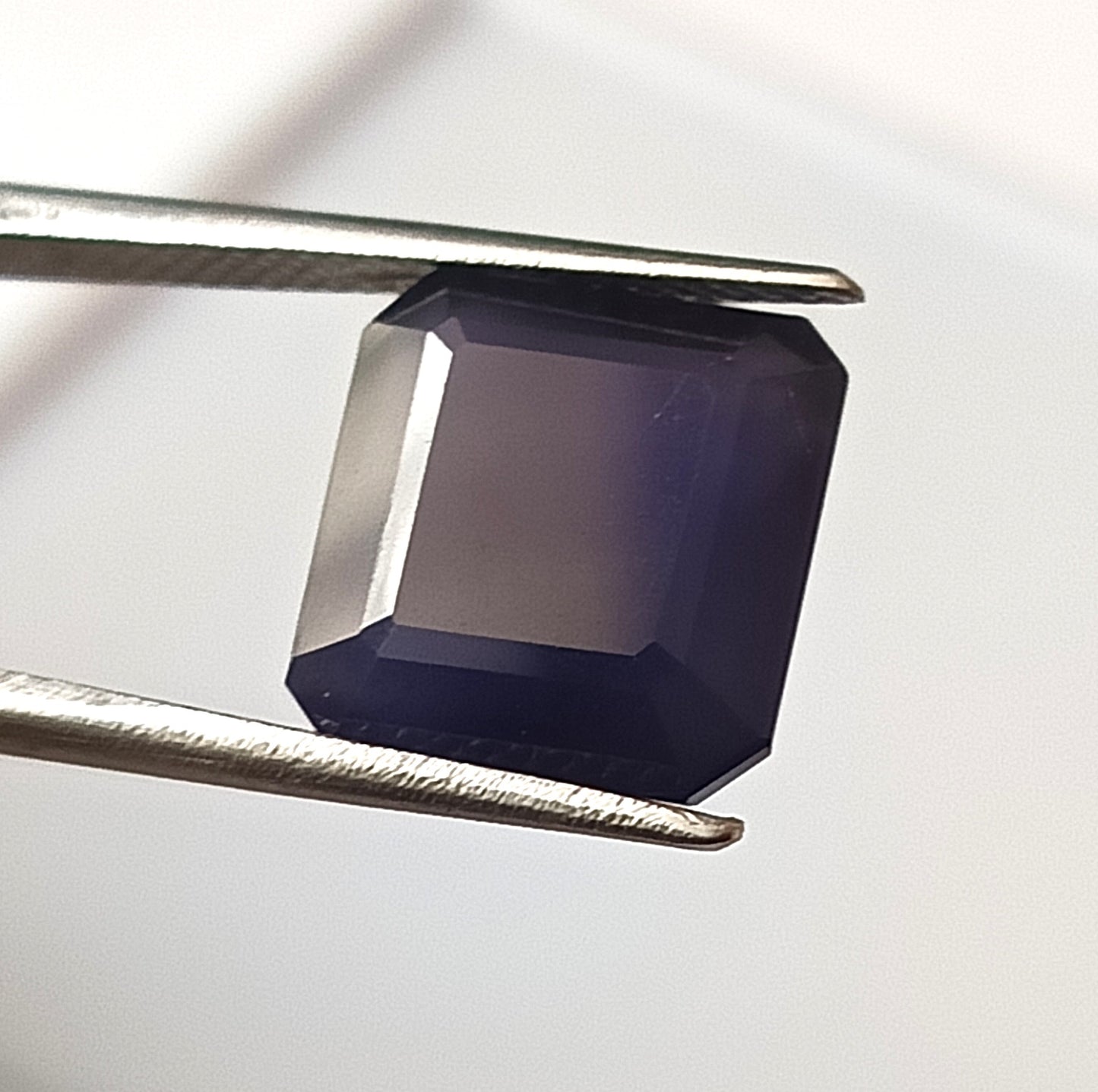 6.85 Carat 11X11X7 (WXLXD) Natural Faceted Square Octagon Cut Iolite
