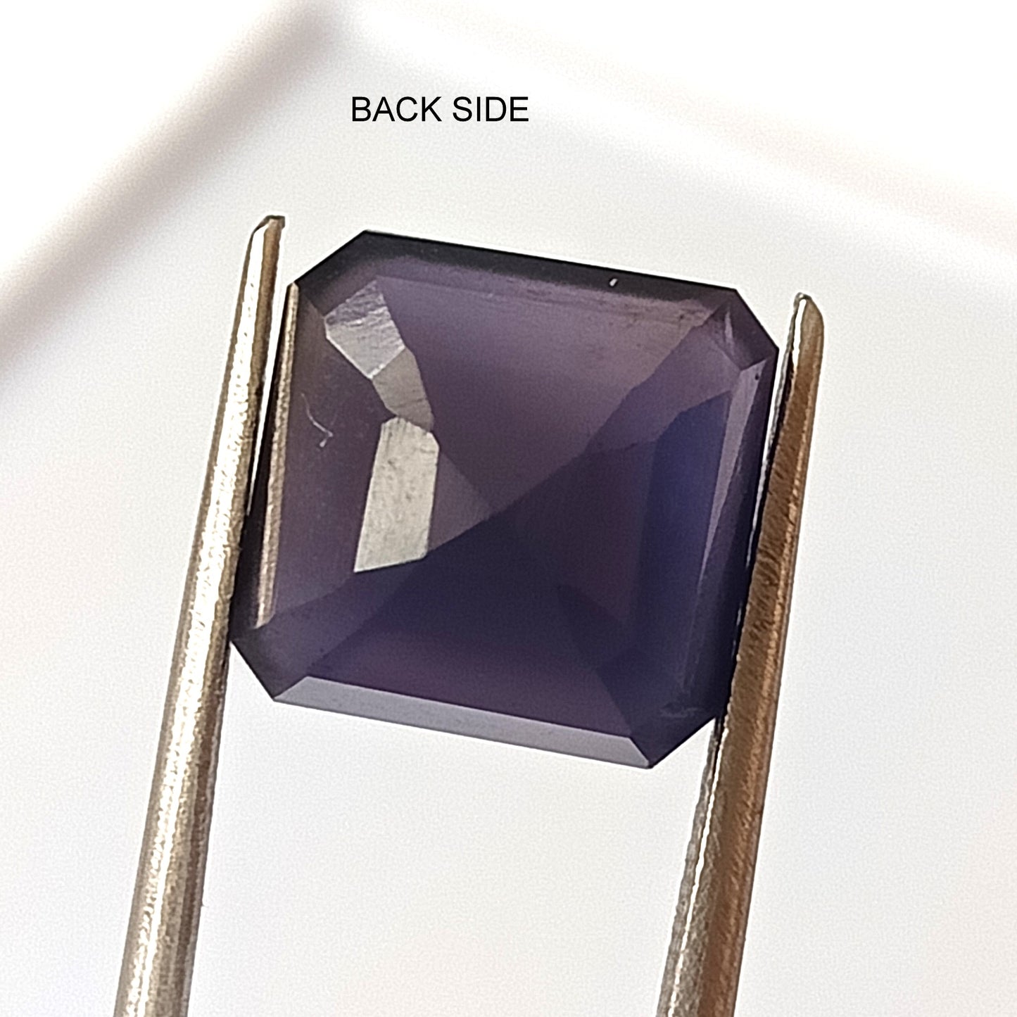 6.85 Carat 11X11X7 (WXLXD) Natural Faceted Square Octagon Cut Iolite