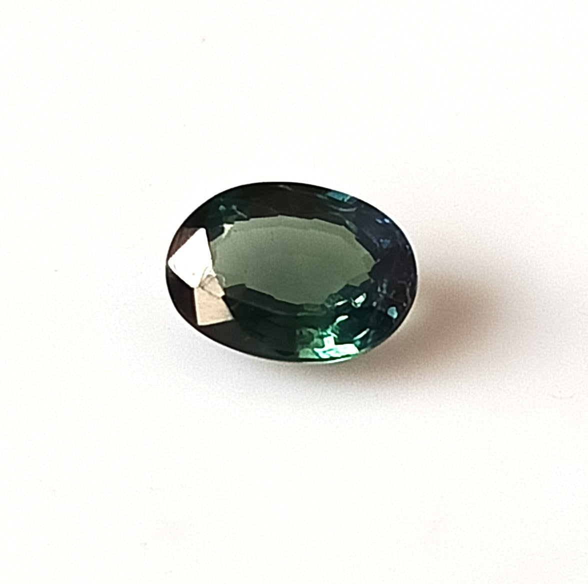 1.10 Carat 5X7X3 (WXLXD) Natural Unheated Oval Shaped Australian Green Sapphire