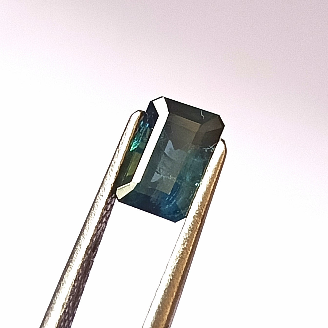 1.80 Carat 5X7X4.2 (WXLXD) Natural Unheated Emerald Shaped Australian Green Sapphire