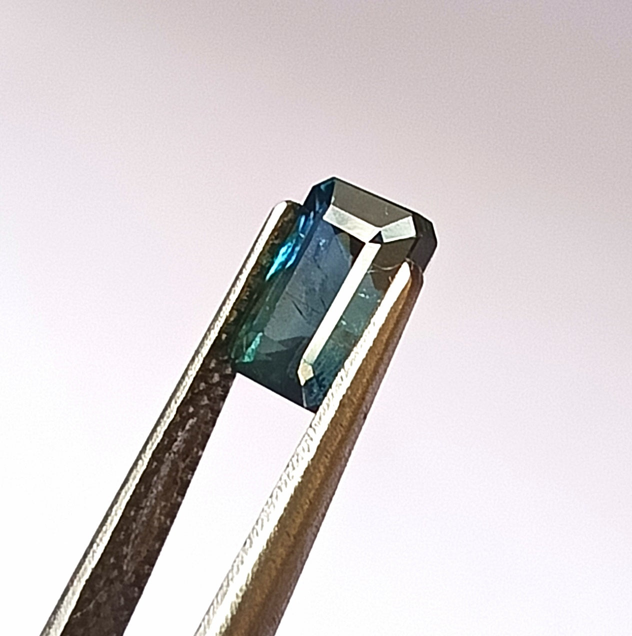 1.80 Carat 5X7X4.2 (WXLXD) Natural Unheated Emerald Shaped Australian Green Sapphire