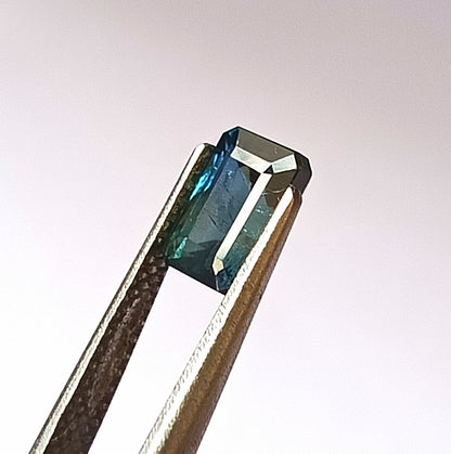 1.80 Carat 5X7X4.2 (WXLXD) Natural Unheated Emerald Shaped Australian Green Sapphire