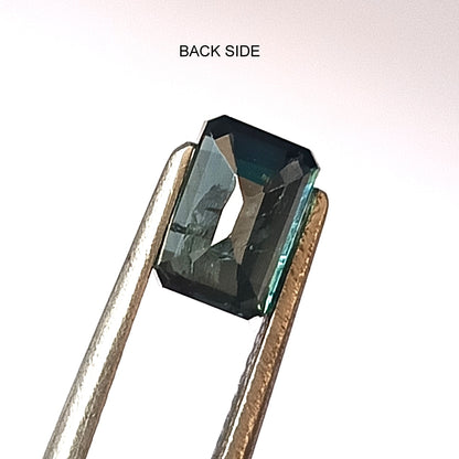 1.80 Carat 5X7X4.2 (WXLXD) Natural Unheated Emerald Shaped Australian Green Sapphire