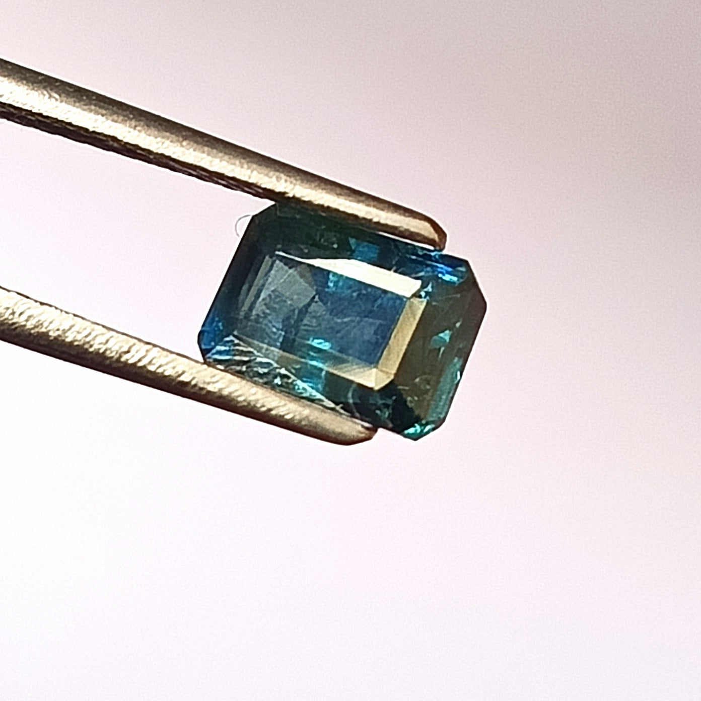 1.80 Carat 5X7X4.2 (WXLXD) Natural Unheated Emerald Shaped Australian Green Sapphire