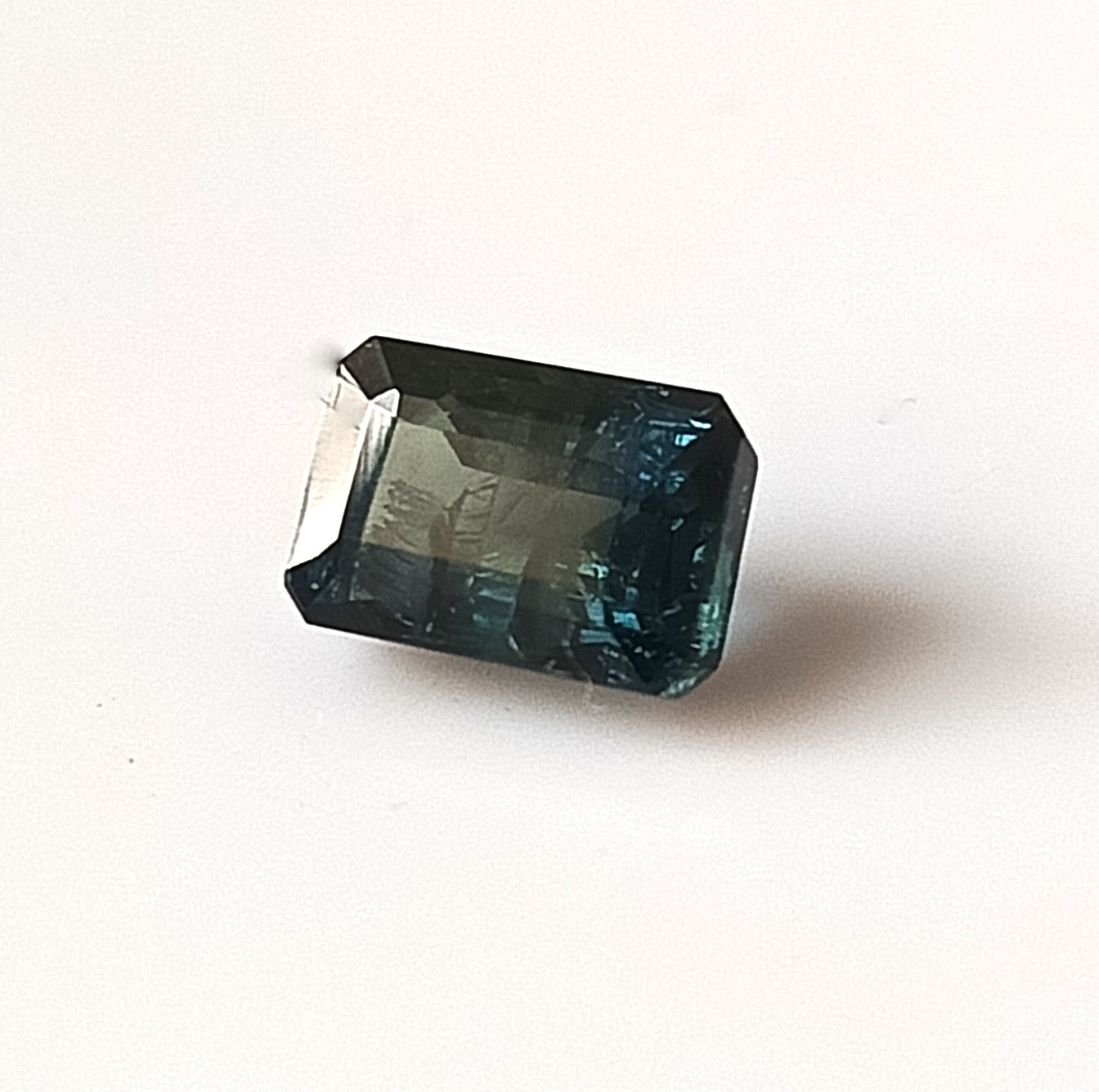 1.80 Carat 5X7X4.2 (WXLXD) Natural Unheated Emerald Shaped Australian Green Sapphire