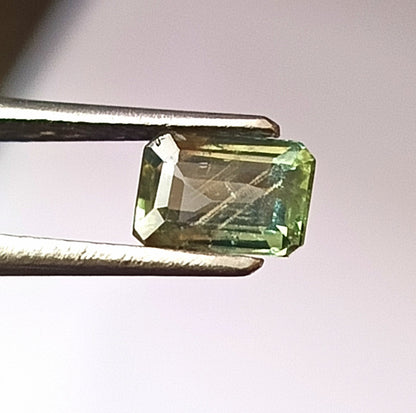1.05 Carat 5X7X2.9 (WXLXD) Natural Unheated Emerald Shaped Australian Green Sapphire