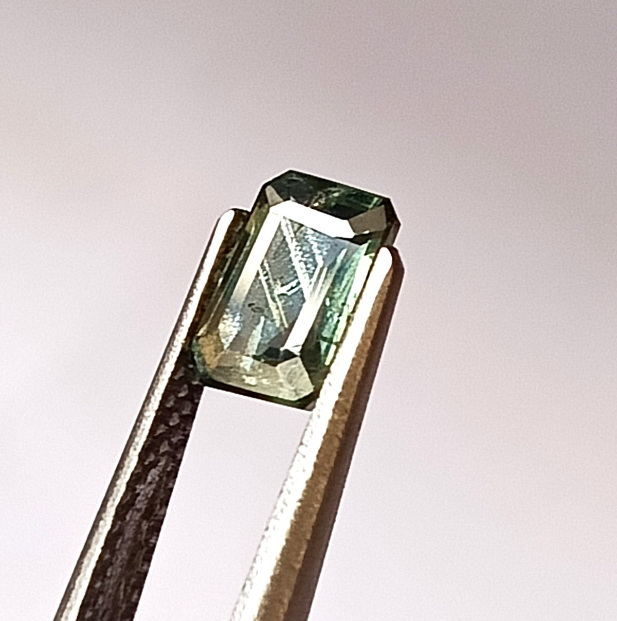 1.05 Carat 5X7X2.9 (WXLXD) Natural Unheated Emerald Shaped Australian Green Sapphire