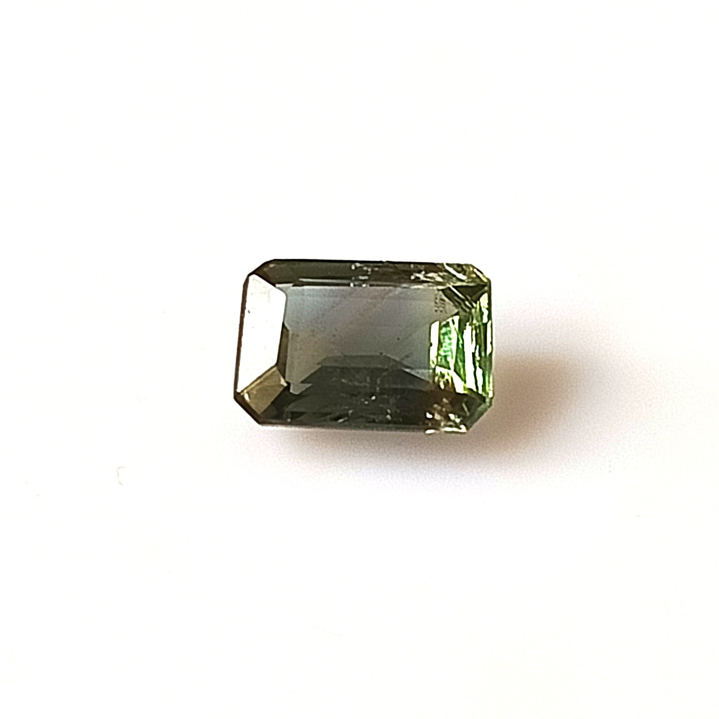 1.05 Carat 5X7X2.9 (WXLXD) Natural Unheated Emerald Shaped Australian Green Sapphire