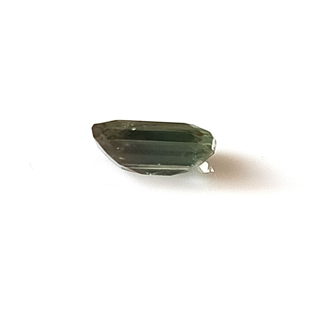 1.05 Carat 5X7X2.9 (WXLXD) Natural Unheated Emerald Shaped Australian Green Sapphire
