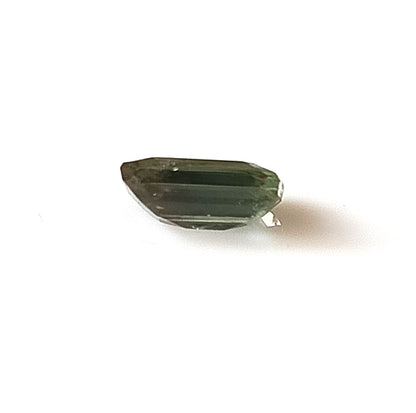 1.05 Carat 5X7X2.9 (WXLXD) Natural Unheated Emerald Shaped Australian Green Sapphire