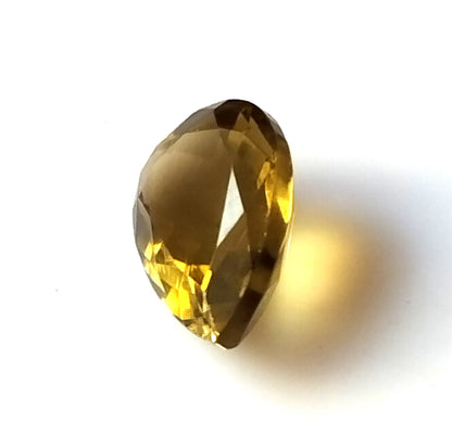 2.15 Carat 7X10.5X4.5 (WXLXD) Natural Pear Cut Honey/Petrol Colour Tourmaline Gemstone
