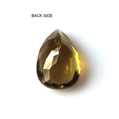 2.15 Carat 7X10.5X4.5 (WXLXD) Natural Pear Cut Honey/Petrol Colour Tourmaline Gemstone