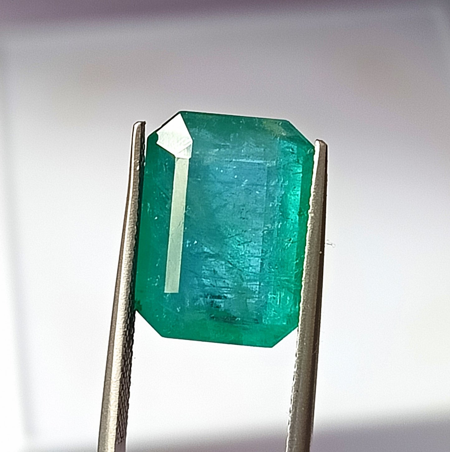 12.80 Carat 11.4X15.3X8.5 (WXLXD) Natural Zambian Emerald Cut Emerald