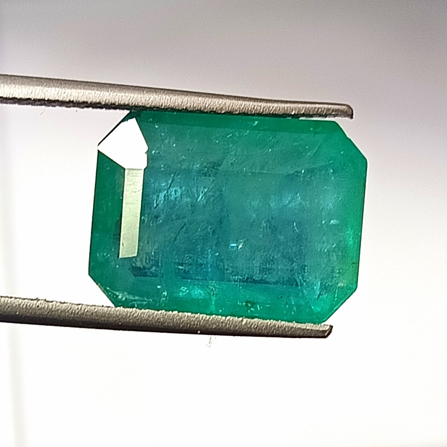 12.80 Carat 11.4X15.3X8.5 (WXLXD) Natural Zambian Emerald Cut Emerald