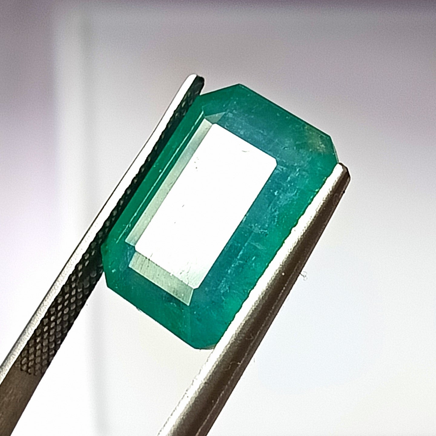 12.80 Carat 11.4X15.3X8.5 (WXLXD) Natural Zambian Emerald Cut Emerald