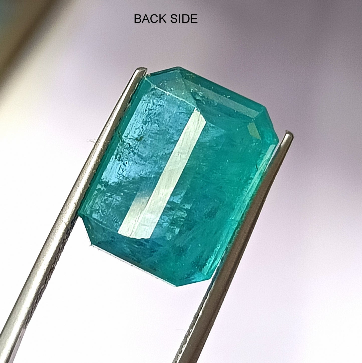 12.80 Carat 11.4X15.3X8.5 (WXLXD) Natural Zambian Emerald Cut Emerald