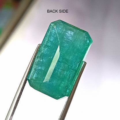 20.0 Carat 12.6X20X8.8 (WXLXD) Natural Zambian Emerald Cut Emerald
