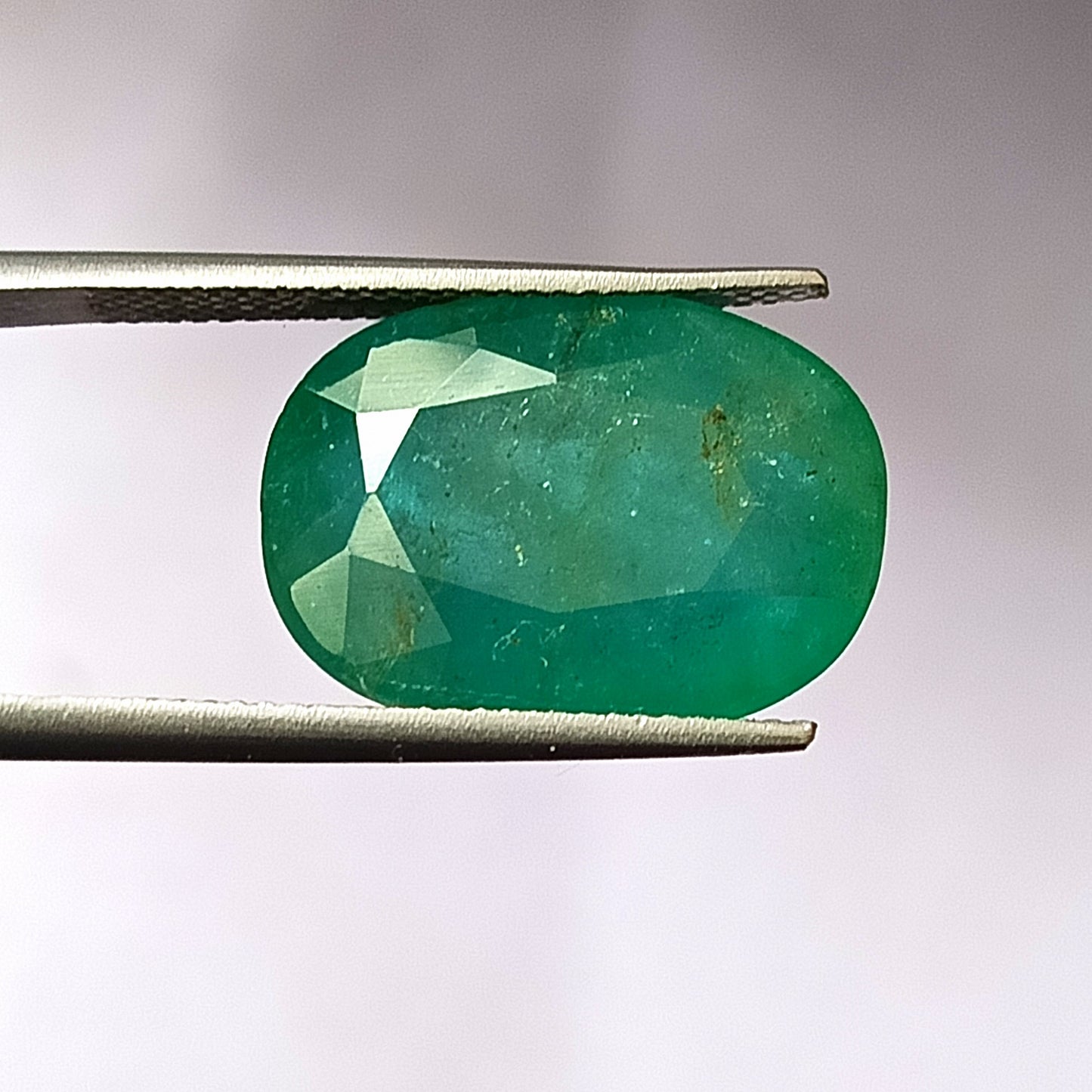 14.0 Carat 13X18X8.2 (WXLXD) Natural Zambian Oval Shaped Emerald