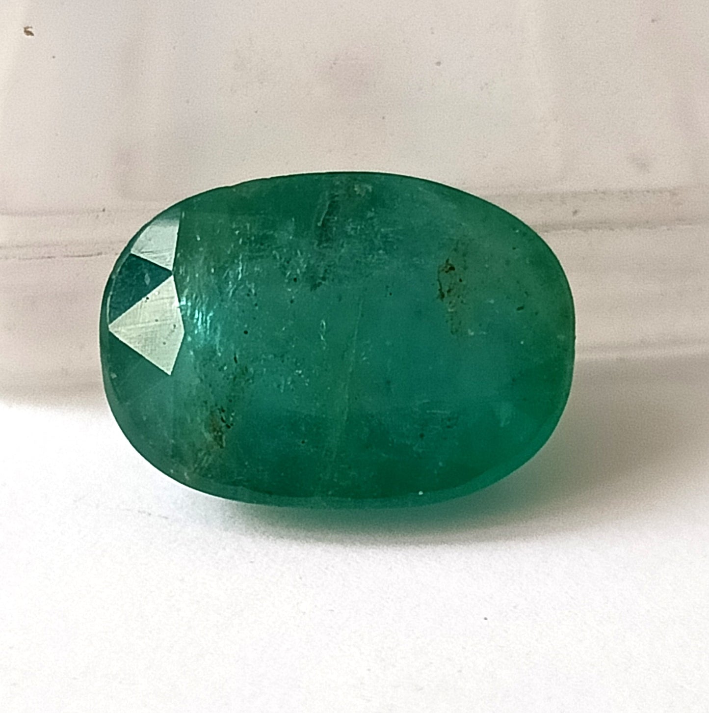14.0 Carat 13X18X8.2 (WXLXD) Natural Zambian Oval Shaped Emerald