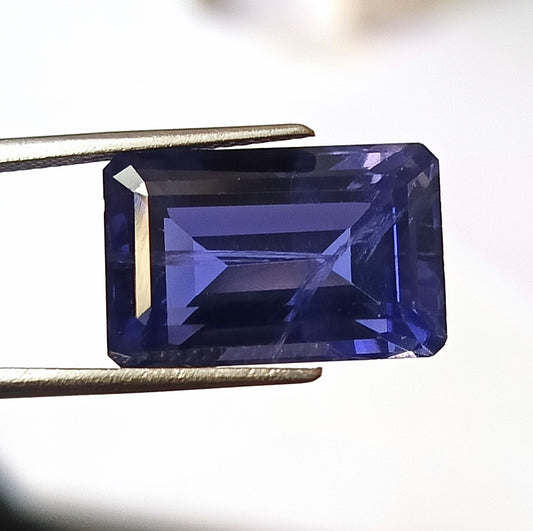12.90 CARAT 11X17X9 (WXLXD)  NATURAL EMERALD CUT IOLITE