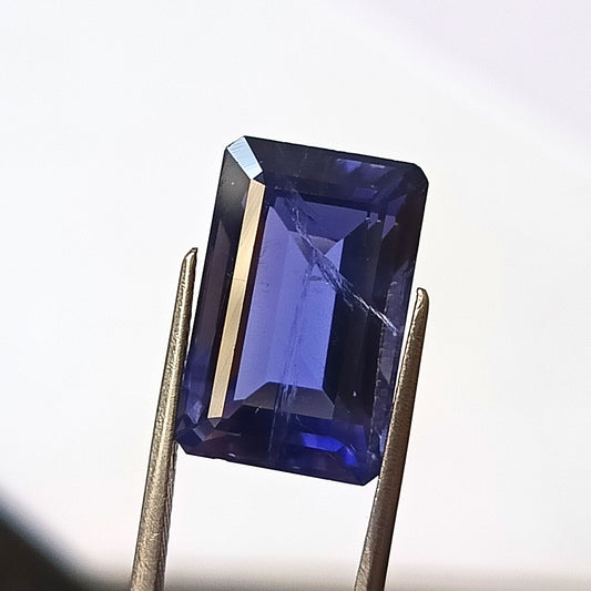 12.90 CARAT 11X17X9 (WXLXD)  NATURAL EMERALD CUT IOLITE