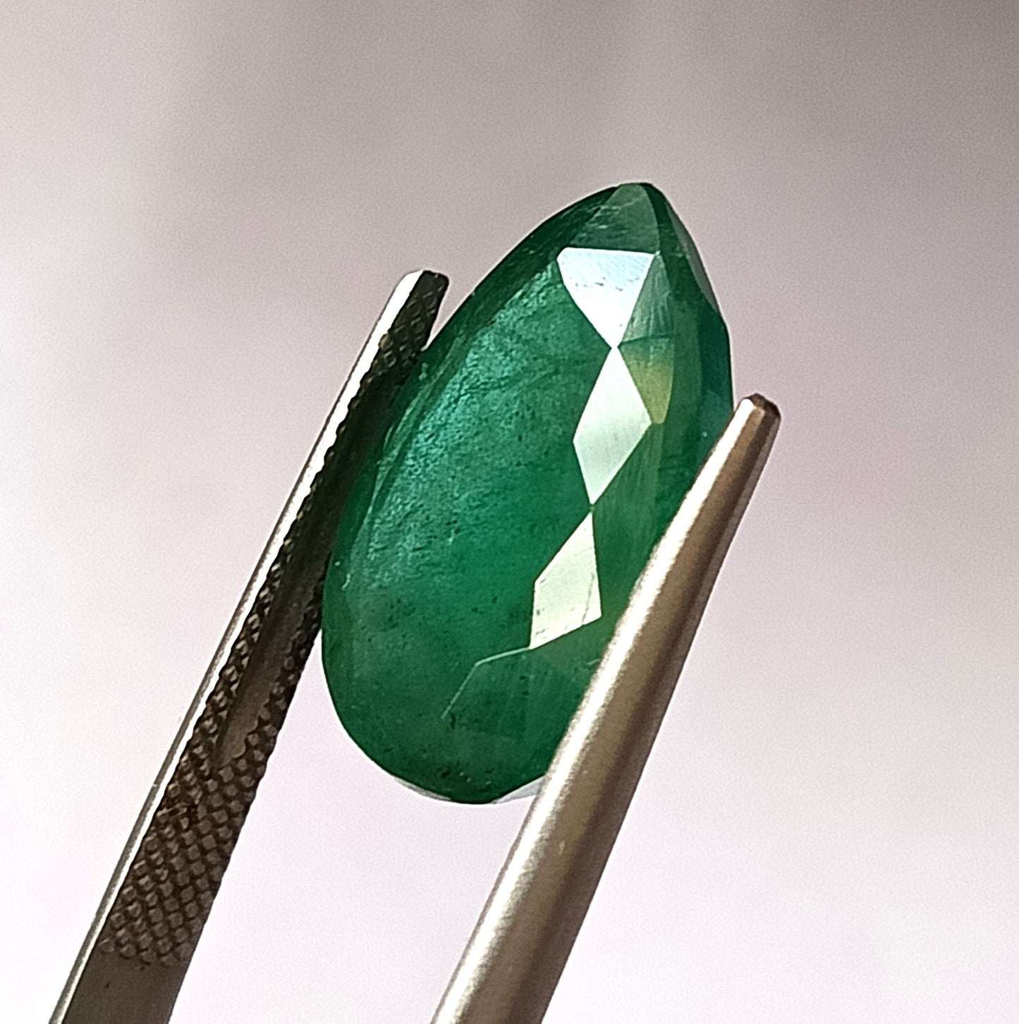 12 Carat 12.7X18X8 (WXLXD) Natural Zambian Pear Shaped Emerald