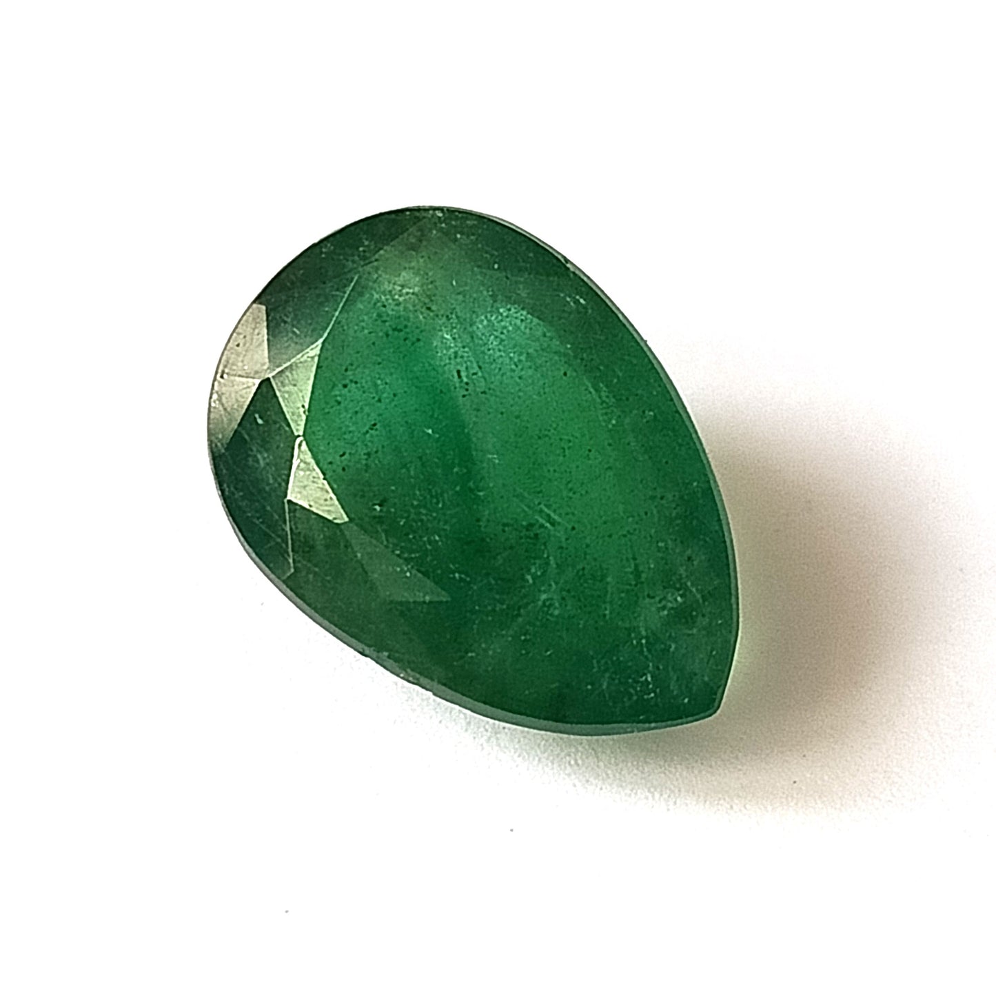 12 Carat 12.7X18X8 (WXLXD) Natural Zambian Pear Shaped Emerald