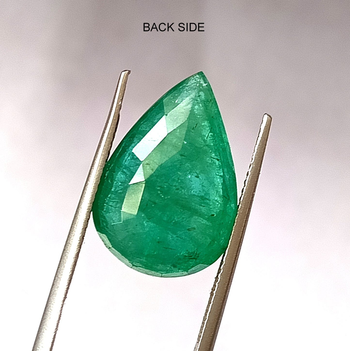 11.05 Carat 13X19X6.6 (WXLXD) Natural Zambian Pear Shaped Emerald
