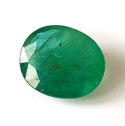 14.10 Carat 14.7X17.7X7.5 (WXLXD) Natural Zambian Oval Shaped Emerald