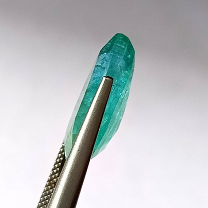 10.0 Carat 12X19.4X6.5 (WXLXD) Natural Zambian Pear Shaped Emerald