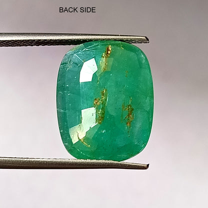 5.0 Carat 10X11.3X6.7 (WXLXD) Natural Zambian Elongated Cushion Cut Emerald