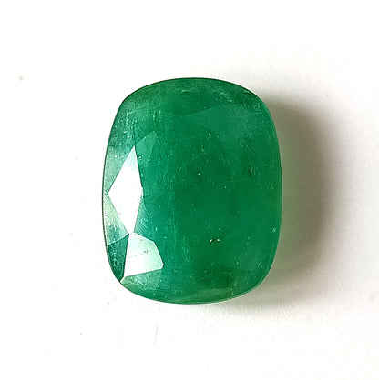 5.0 Carat 10X11.3X6.7 (WXLXD) Natural Zambian Elongated Cushion Cut Emerald